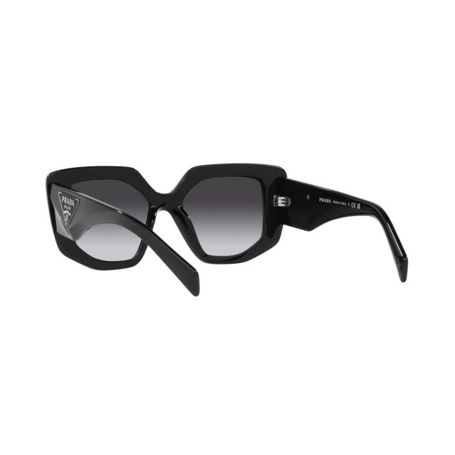 PRADA 0PR 14ZSF Acetate Sunglasses - Black/Grey Gradient 52