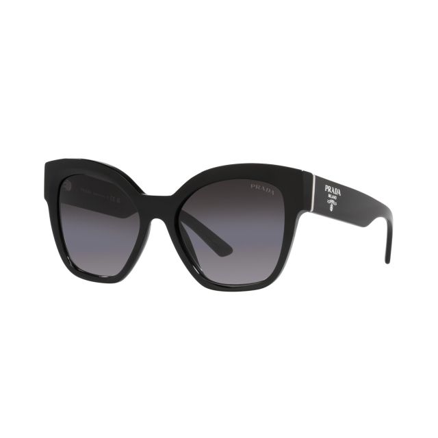 PRADA 0PR 17ZS Acetate Sunglasses - Black/Grey Gradient 54