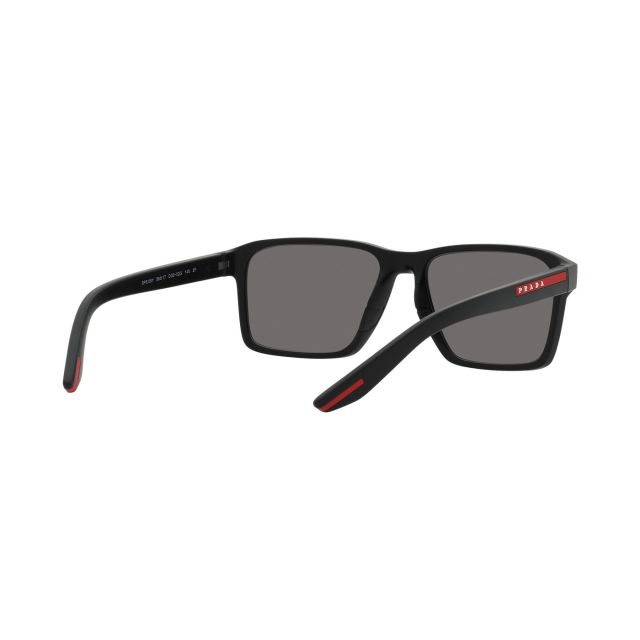 PRADA Linea Rossa 0PS 05YSF Injected Sunglasses - Dark Grey Polar 58