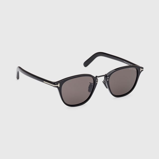 TOM FORD FT1049-D-5001A Shiny Black Frame and Smoke Lens Size 50