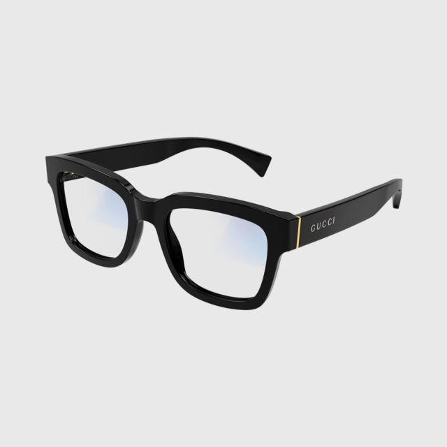 GUCCI Essential Sunglasses - Shiny Solid Black/Grey Photo 52