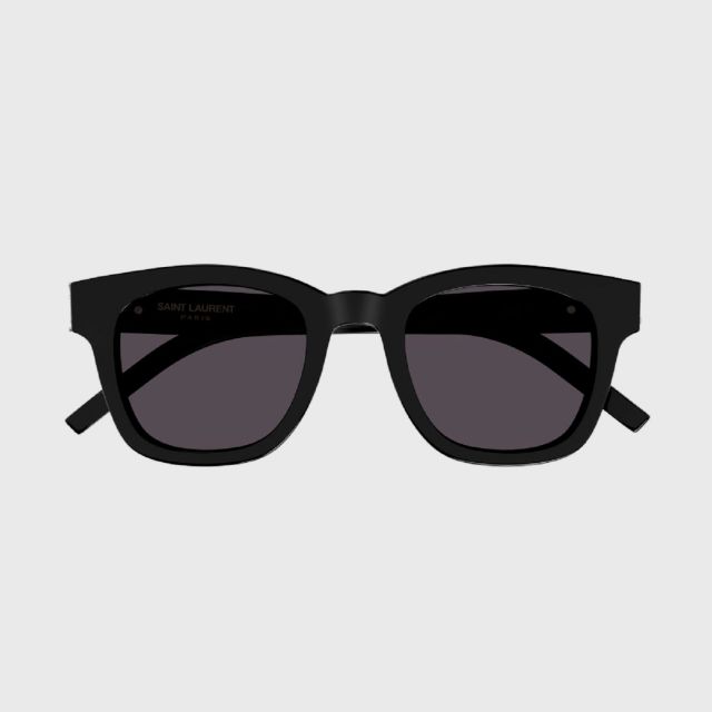 SAINT LAURENT Monogram Hinge UN 49 Black-Black-Black Sunglasses
