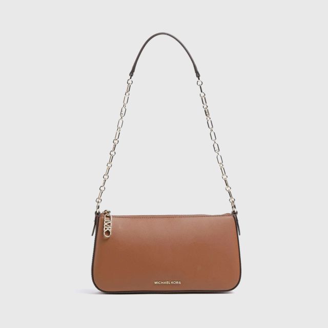 MICHAEL KORS Empire Medium Leather Chain Link Pochette