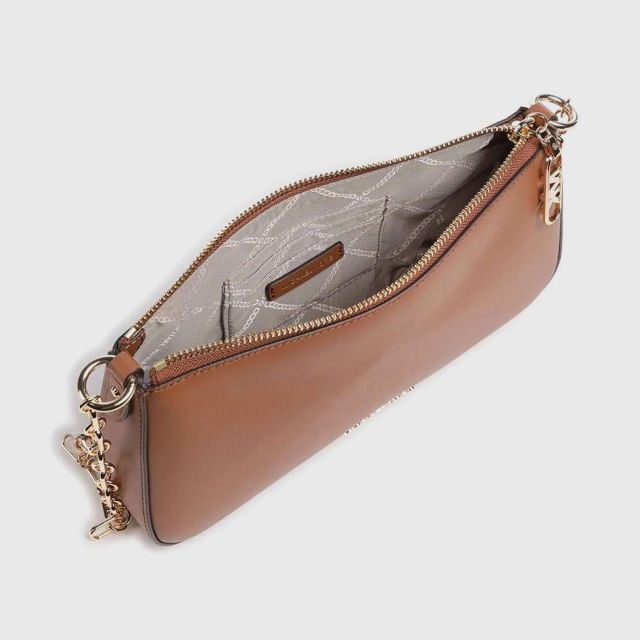 MICHAEL KORS Empire Medium Leather Chain Link Pochette