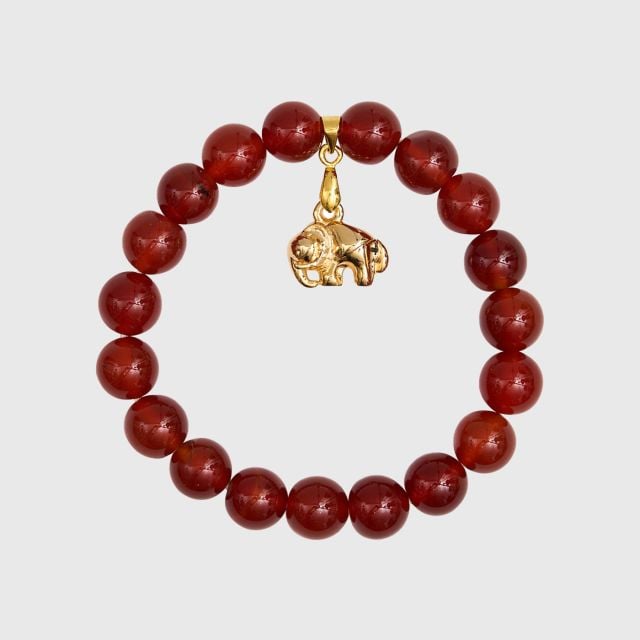 MAHANAKHON Stone Carnelian Bracelet Chang - Red