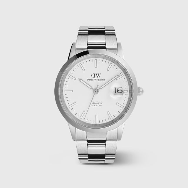 DANIEL WELLINGTON Iconic Automatic 40 Link S White Silver