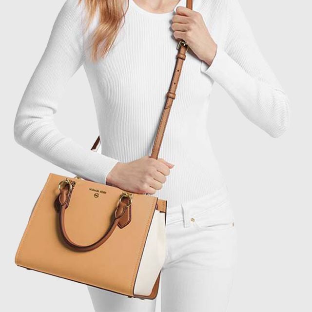 Saffiano leather satchel 2025
