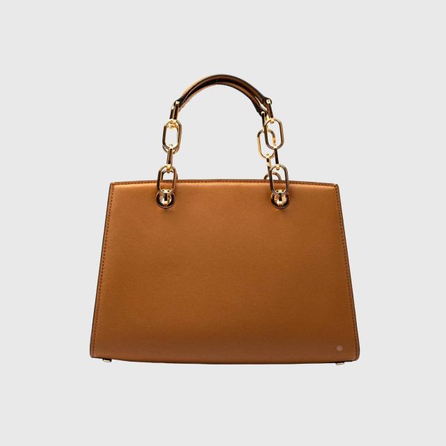 MICHAEL KORS Cynthia Satchel Pale Peanut