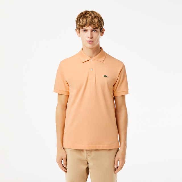 LACOSTE Original L.12.12 Petit Pique Cotton Polo Shirt Light Orange 6 XL