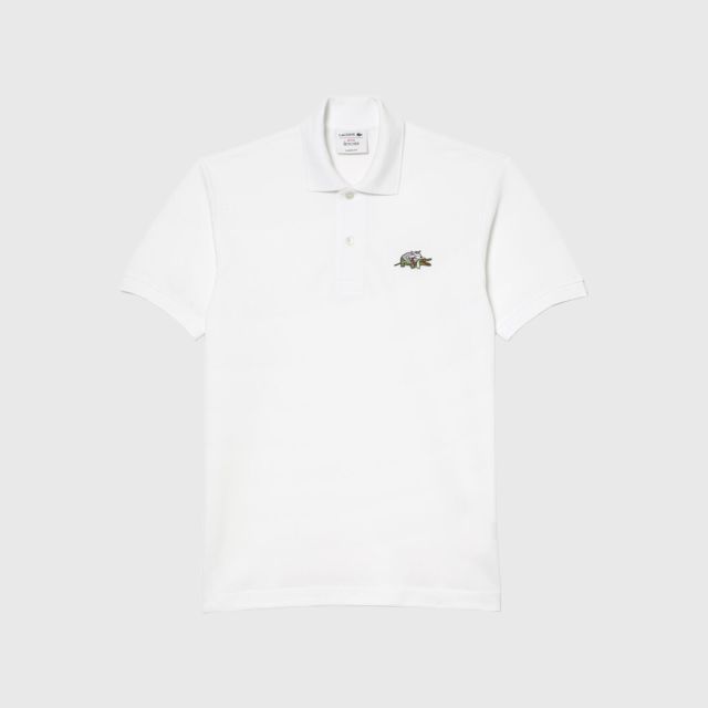 LACOSTE Men's Lacoste X Netflix The Witcher Organic Cotton Polo Shirt -  White / Size 4 (M)