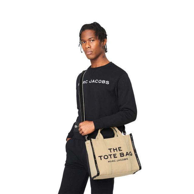 トートバッグ The Medium Tote Bag Jacquard - Marc Jacobs - Warm Sand - Co The Medium Tote Bag Jacquard - Marc Jacobs - Warm Sand - Cotton