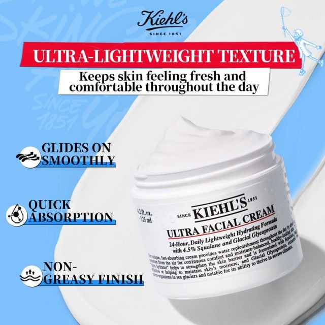 KIEHL'S ULTRA FACIAL CREAM 150ml おまけ Mini Ultra Facial Refillable Moisturizing Cream with