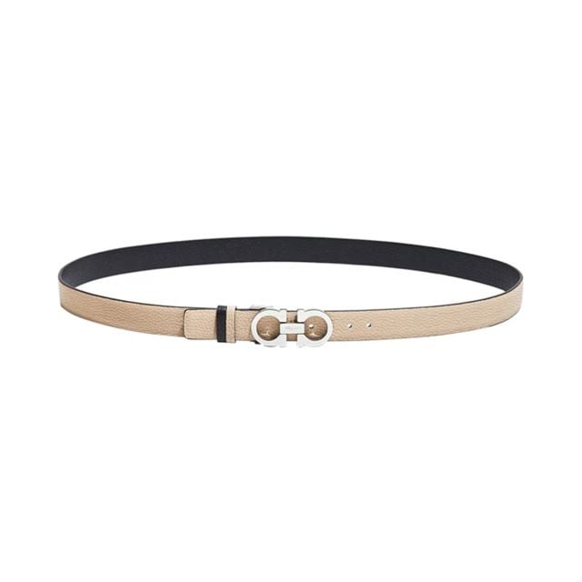 FERRAGAMO Reversible and Adjustable Gancini Belt - New