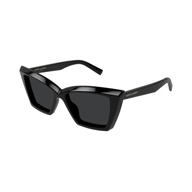 SAINT LAURENT キャットアイフレムサンクラス SL657F 001 Saint Laurent™ SL 657/F 001 55 Black Sunglasses