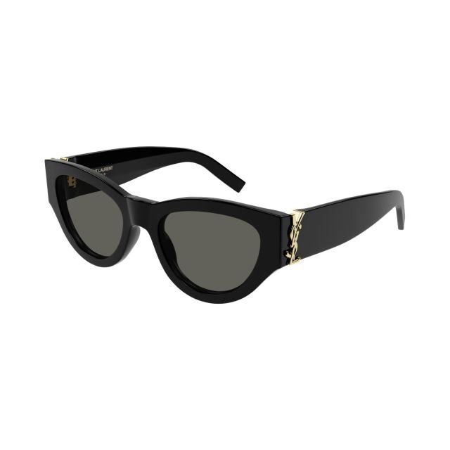 SAINT LAURENT SL M94/F-001 Sunglasses - Shiny Solid Black