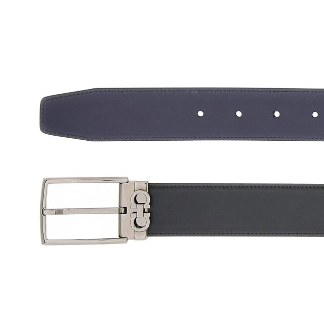 FERRAGAMO PF24 M.Belt Double Adjustable - Black / Midnight